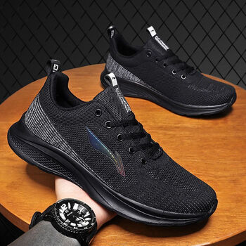 码黑色38>李宁(li-ning)2023秋冬季男鞋学生鞋男士休闲鞋超轻百搭鞋