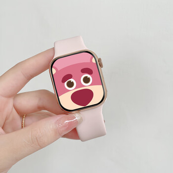 series 8情侣智能手表一对多功能安卓苹果手机运动手环礼物 粉色[高清