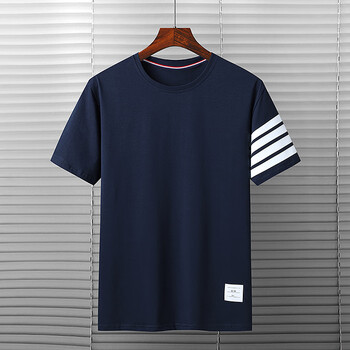 thom binpan  tb四条杠短袖t恤男夏季新款运动上衣男经典潮牌休闲百搭