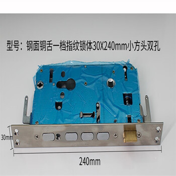 郝鹤纳  铜舌防盗门锁体双活双快智能锁专用大门锁体 30*240方双孔