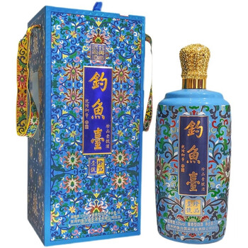钓鱼台珐琅彩 珍品壹号 53度酱香型白酒 10斤大瓶装 摆柜收藏 5l*1坛