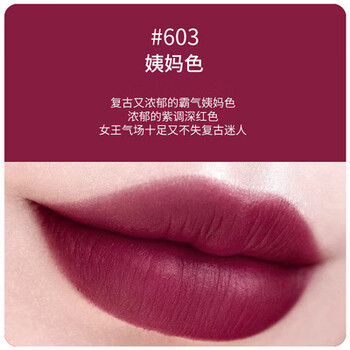 迪奥 口红小样999/888滋润哑光显白复古唇膏 603 姨妈色