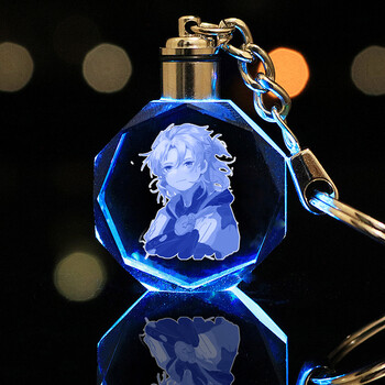 原神19阿贝多 八角k9水晶七彩发光 礼盒 30颗电