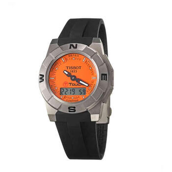 天梭tissot瑞士手表ttouch滕智系列双显多功能钛表壳防水男士腕表t