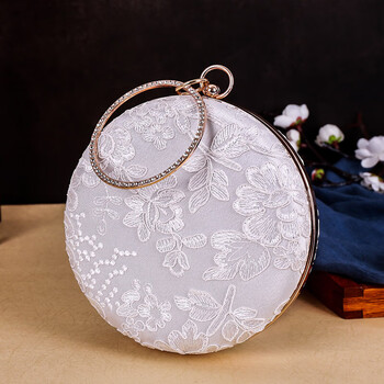福久猫国风小圆包汉服旗袍晚宴圆形包2022小包包女搭配古风的手提包