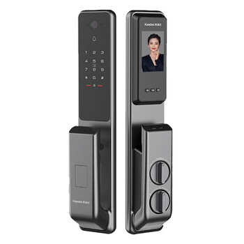凯迪仕指静脉智能门锁家用防盗门电子密码锁大屏可视磁卡锁z1pro 星空