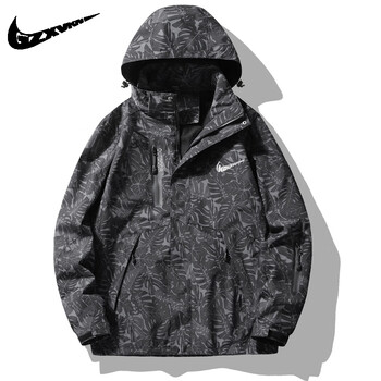 耐克nike外套男士春秋季2023潮牌ins宽松防风防水登山服夹克男浓郁黑