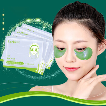 自营优品lamilee莱玫螺旋藻凝胶绿眼膜贴黑眼圈眼袋细纹补水保湿眼贴