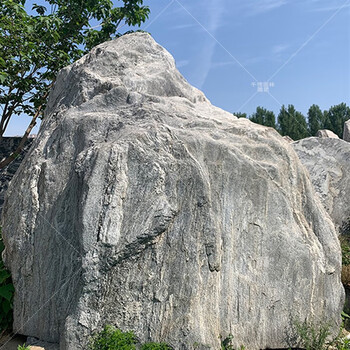 爱韵馨华大型景观石头天然风景石刻字造景园林原晚霞红自然泰山雪浪石