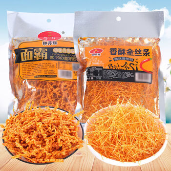 辣条丝钟芹辉香酥金丝条面霸8090后童年怀旧宿舍零食小吃 香酥金丝条
