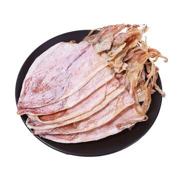 壹粒盈满大鱿鱼干500克烧烤淡晒家用手撕芥末鱿鱼须尤鱼海鲜干货a2