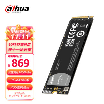 大华（Dahua） 1TB SSD固态硬盘  M.2接口(NVMe协议PCIe4.0×4）970 PRO 原厂颗粒 游戏高速性能