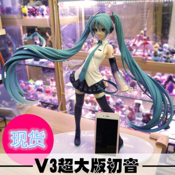 v4初音 雪初音 1/4 miku 未來大初音手辦模型擺件 1/4 v3初音 實拍!