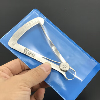 适用金工技工内卡尺齿科测厚尺厚度内卡口腔内冠测量仪器10mm尺子品质