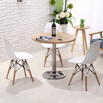 优选好物办公家具简约圆形会议桌谈判圆桌会客桌洽谈桌小圆桌子 800*