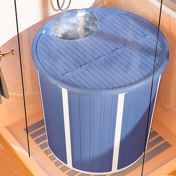 免安装泡澡桶大人折叠沐浴洗澡桶家用全身冬季加厚浴桶红带盖