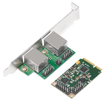 宛丝希moge魔羯 千兆minipcie双口网卡以太网适配器网口服务器1000m