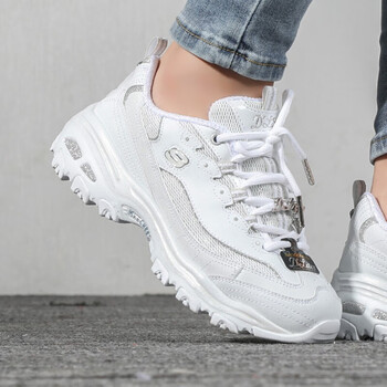 斯凯奇skechers女鞋春秋款运动鞋透气熊猫鞋休闲鞋老爹鞋潮1224112241