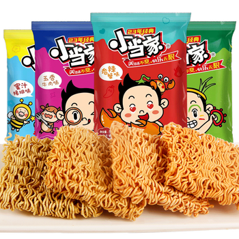 方便面儿时怀旧零食速食捏碎面魔法士 【混合口味48包】小当家干脆面