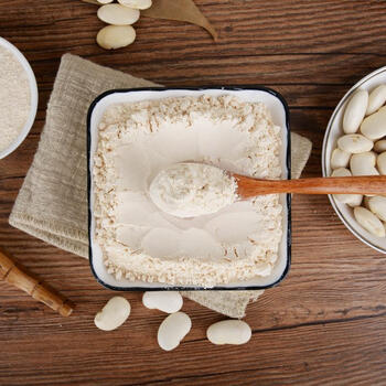 现磨天然食用熟白芸豆粉炒白扁豆白云豆粉即食膳食纤维代餐粉500g500g