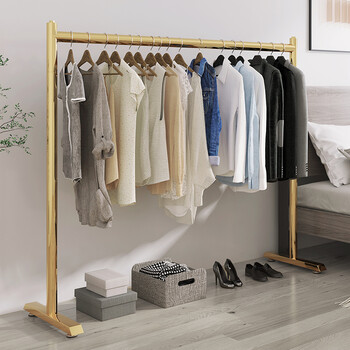 雅格树晾衣架衣架落地卧室挂衣架金属衣服挂架室内衣架置物架家用网红