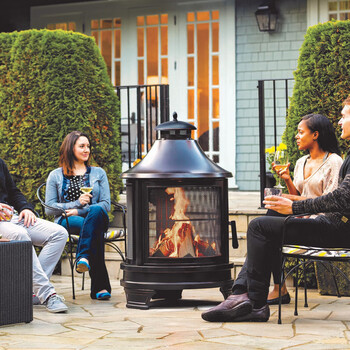 倾冠 户外庭院烤火炉烧烤架木炭柴火取暖炉别墅花园火盆采暖围炉篝火