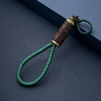 创意高档汽车钥匙扣挂件男士金刚结手工编织绳平安高级挂饰女礼朋友