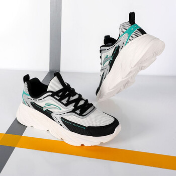 安踏城际跑步鞋运动鞋男鞋2022夏季新款休闲鞋潮流男士旅游鞋 -1象牙