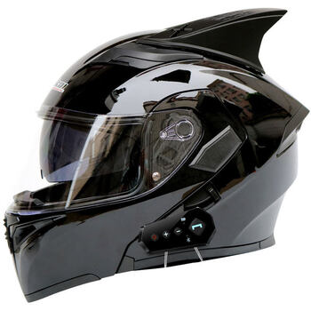 日本shoei摩托车头盔电动摩托车头盔男女全盔带蓝牙耳机内置一体揭面