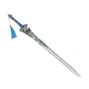 斗罗周边蓝银霸王枪道具cosplay唐三仿真橡胶玩具模型 1米pu七杀剑