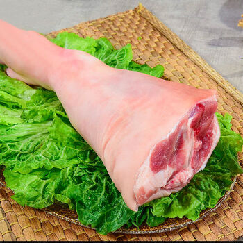 生鲜猪腿农家散养新鲜整只猪腿大腿猪蹄猪手猪脚土猪腿宏嘉睿2只猪前