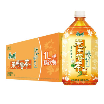 康師傅茉莉系列茉莉清柚蜜茶飲料1l*4/8瓶裝1000ml大瓶茶夏季飲品