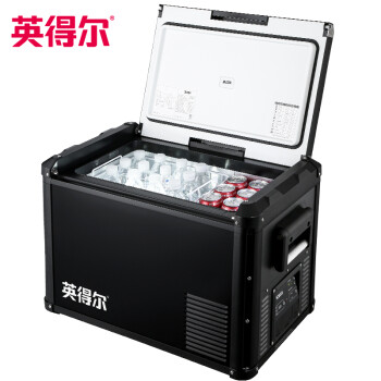 英得尔 F45车家两用户外大容量压缩机制冷车载冰箱冷藏冷冻可结冰铁柜冰箱45L