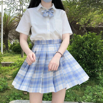 慕卡蜜jk制服胖妹妹200斤大码jk格全套学院风套装胖