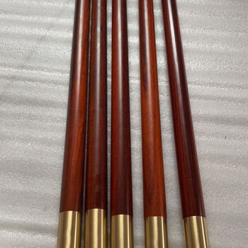 蒂宝莱小叶紫檀木棍金箍棒武术棍 带铜头 70*2.