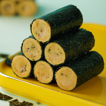 不多言海苔肉松蛋卷280g网红休闲小零食小吃夹心海苔脆紫菜寿司海苔碎