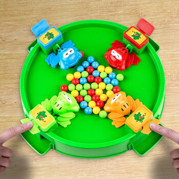 新年礼物青蛙吃豆玩具贪吃青蛙吃豆玩具吃豆豆球小青蛙抢豆子双人儿童