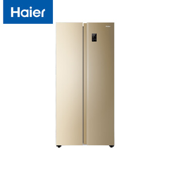 海尔(haier)bcd-480wbpt 对开门480升风冷无霜变频冰箱 金色大容量