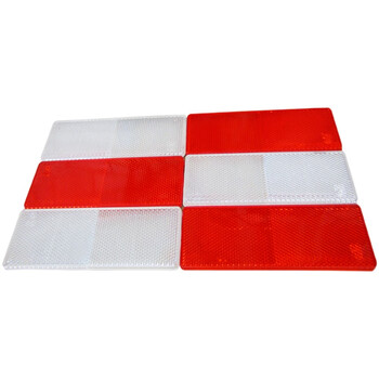 乐子君 货车反光板反光贴反射器车身反光条年检审车塑料反光板fgt-09