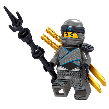 兼容乐高幻影忍者积木人仔黄金武器劳埃德赞凯第八季男孩玩具 乳白色