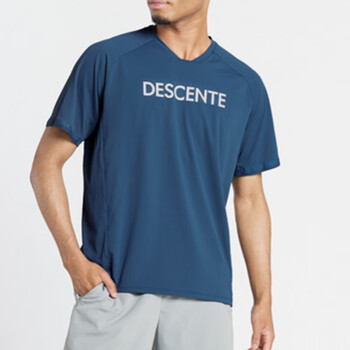 迪桑特(descente)男士速干宽松透气亲肤轻薄针织跑步运动t恤  (lnv)