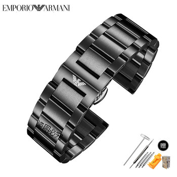 阿玛尼手表表带钢带代用ar60007/0382/1981/1853/2502表链22mm男 万密