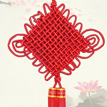 2019新年春过年绸布全红中国结大号挂件节庆节日挂件挂饰品 1.