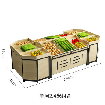 展示櫃陳列架小貨物儲物架子水果店簡易商店零食貨架促銷臺單層24組合