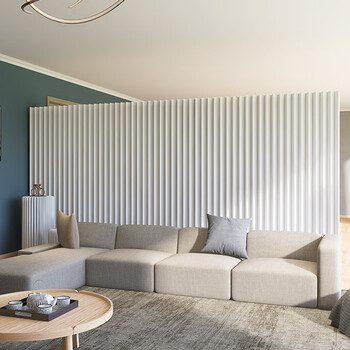 创意纸屏风隔断墙板栅栏折叠移动防水白色软屏房间分隔墙隔板自装 高