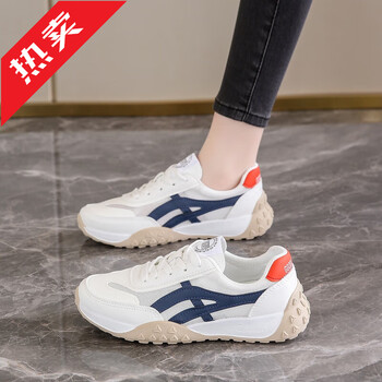 361断码轻便运动鞋女2024新款夏季透气网面减震跑步阿甘网鞋学生白色