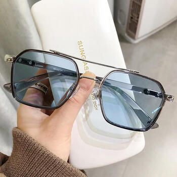 心墨染 心墨染钢铁侠眼镜西装眼镜男潮近视变色眼镜自动感光陈伟霆