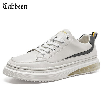 卡宾板鞋男运动休闲鞋气垫百搭男鞋3213204053白色40