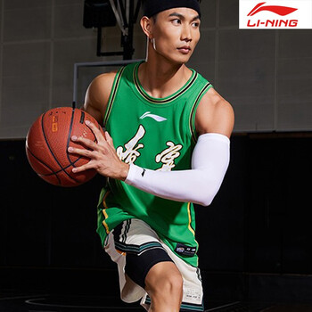 李宁cba篮球服辽宁本钢队中文版绿色速干球迷版正版比赛服球衣男背心