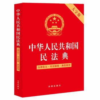 中华人民共和国民法典（大字版 含2022新司法解释）:法律条文·司法解释·典型案例